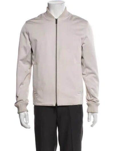 Pre-owned Theory Bomber Jacket In Gray