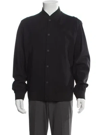 Pre-owned Theory Bomber Jacket In Gray