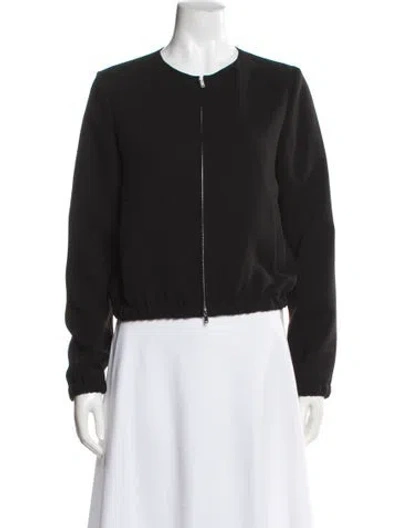 Pre-owned Theory Bomber Jacket In Gray