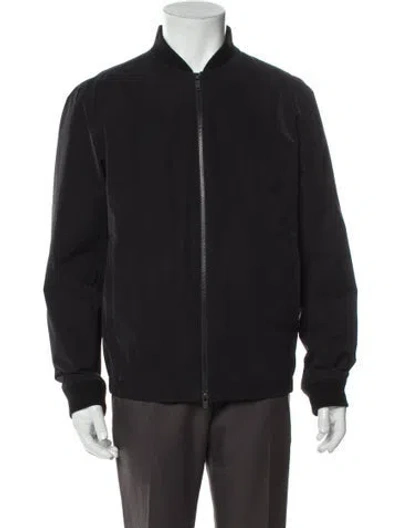 Pre-owned Theory Bomber Jacket In Gray