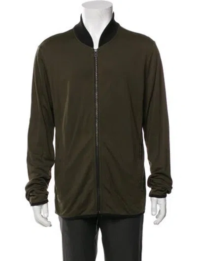 Pre-owned Theory Bomber Jacket In Green