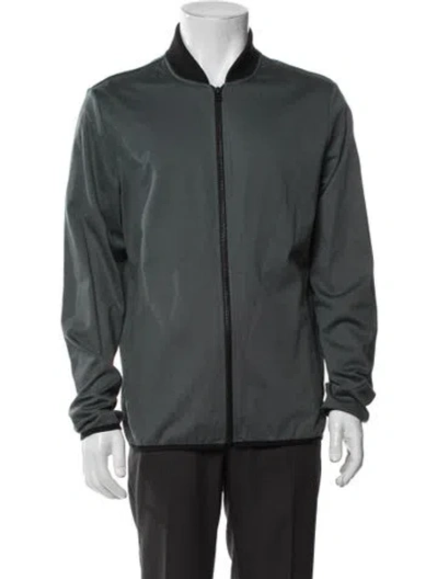 Pre-owned Theory Bomber Jacket In Green
