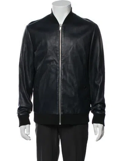 Pre-owned Theory Bomber Jacket In Green