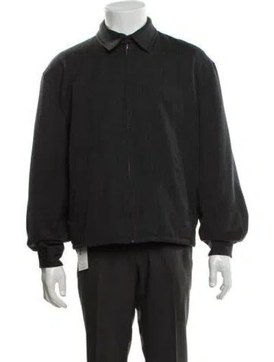 Pre-owned Theory Bomber Jacket In Grey