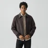Theory Bomber Jacket In Regal Coat In Gray