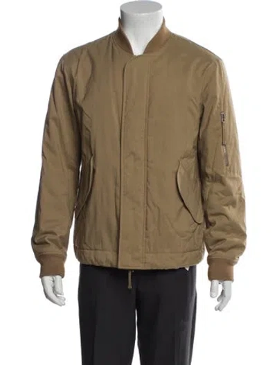 Pre-owned Theory Bomber Jacket In Neutral
