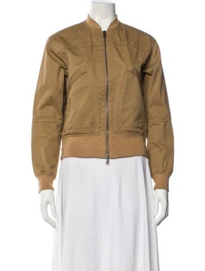 Pre-owned Theory Bomber Jacket In Neutral