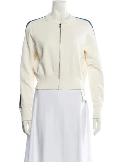 Pre-owned Theory Bomber Jacket In Neutral