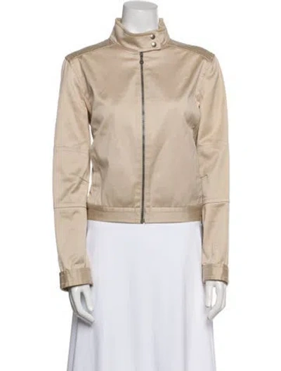 Pre-owned Theory Bomber Jacket In Neutral