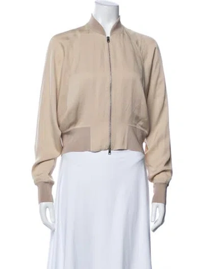 Pre-owned Theory Bomber Jacket In Neutral