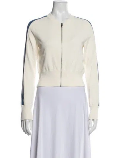Pre-owned Theory Bomber Jacket In Neutrals