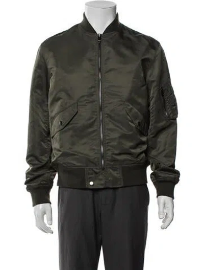 Pre-owned Theory Bomber Jacket W/ Tags In Green