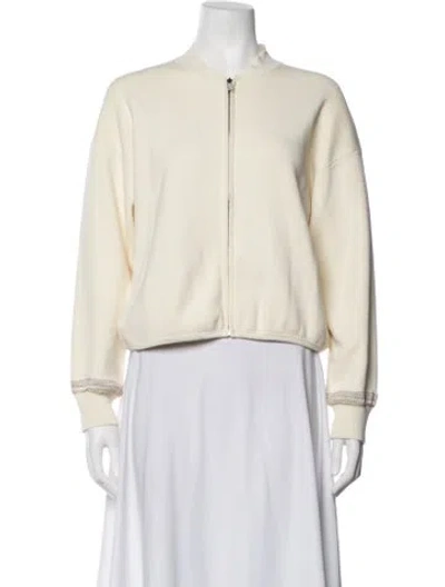 Pre-owned Theory Bomber Jacket W/ Tags In Neutrals