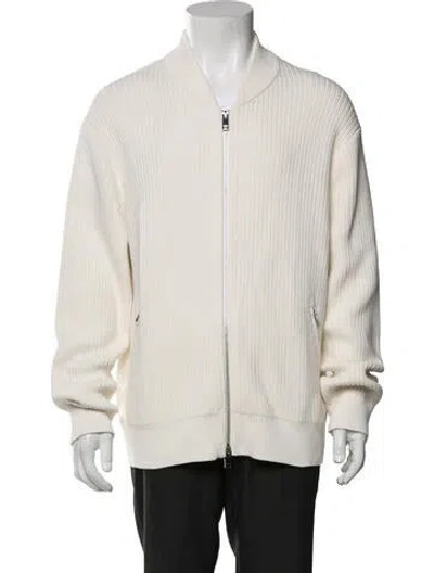 Pre-owned Theory Bomber Jacket W/ Tags In White