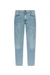 Theory Borough Tapered-leg Jeans In Blue