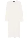 Theory Bouclé Midi Dress In 中性色