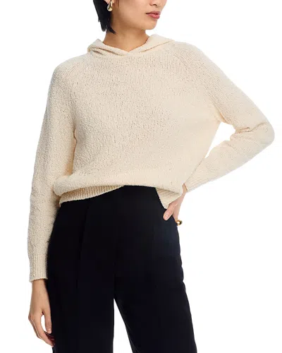 Theory Boucle Terry Hoodie In Ivory