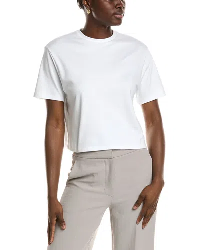 Theory Boxy Crew T-shirt In White
