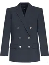 Theory Boxy Double-breasted Wool-blend Jacket
