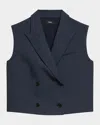Theory Double Breasted Crop Vest