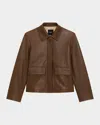 Theory Patch Boxy Jacket In Clove