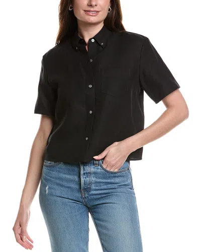 THEORY THEORY BOXY LINEN TOP