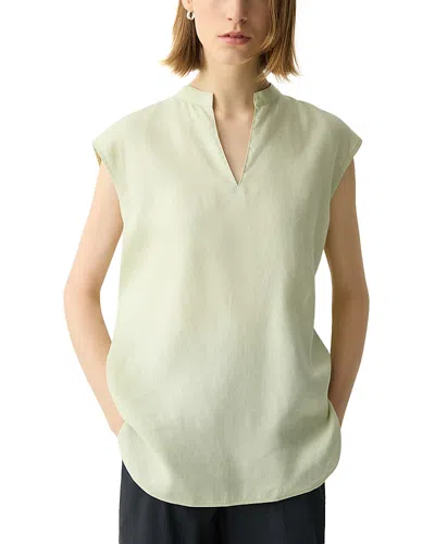 THEORY BOXY LINEN TOP