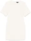 Theory Crepe Flare Mini Dress In Pink