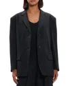 Theory Boxy Oversized Jacket In Black