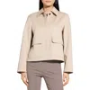 Theory Boxy Jacket In Soft Taupe