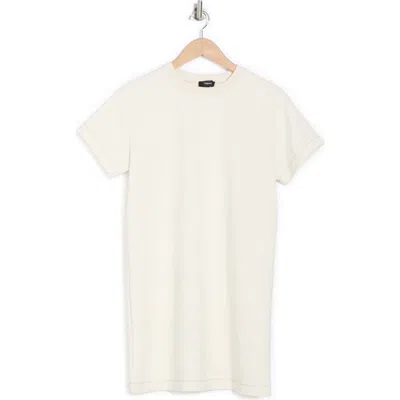 Theory Boxy T-shirt Dress In Ivory
