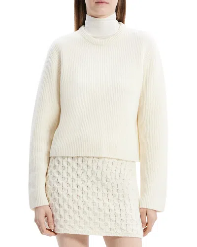 THEORY THEORY BOXY WOOL & CASHMERE-BLEND SWEATER