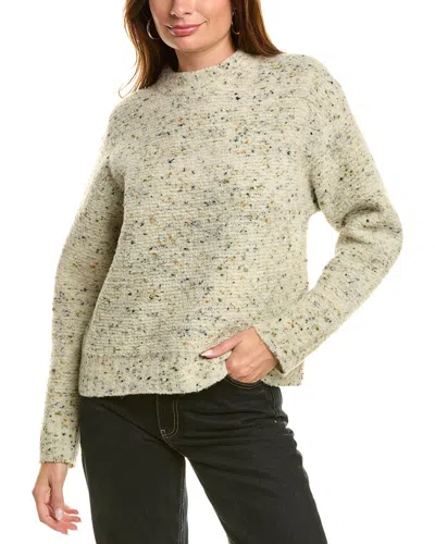 Theory Boxy Wool-blend Sweater In Neutral
