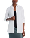 Theory Boyfriend High Low Shirt In White
