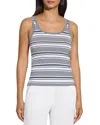 Theory Scoop-neck Tank Top In Striped Cotton Jersey
