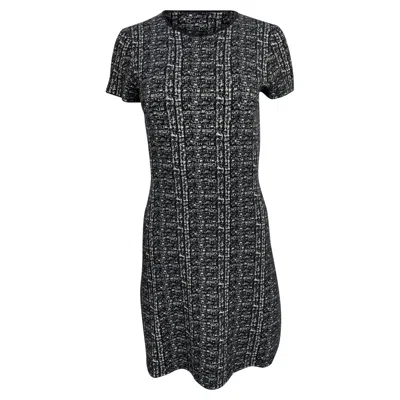 Theory Branteen Mini Dress In Black Merino Wool