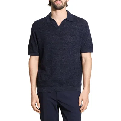 Theory Brenan Linen Blend Polo
