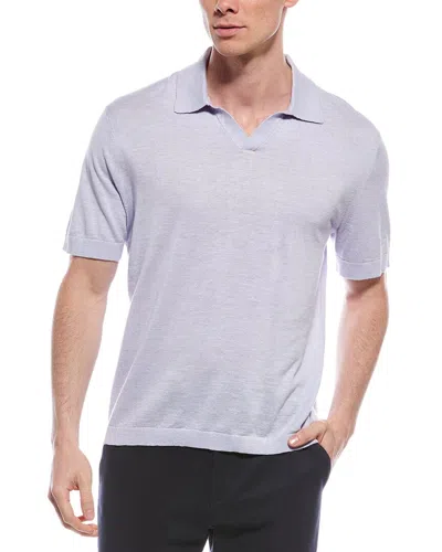 Theory Brenan Linen-blend Polo Shirt
