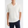 Theory Brenan Linen Blend Polo In White