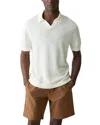 Theory Brenan Polo Shirt In Pacific Linen In White