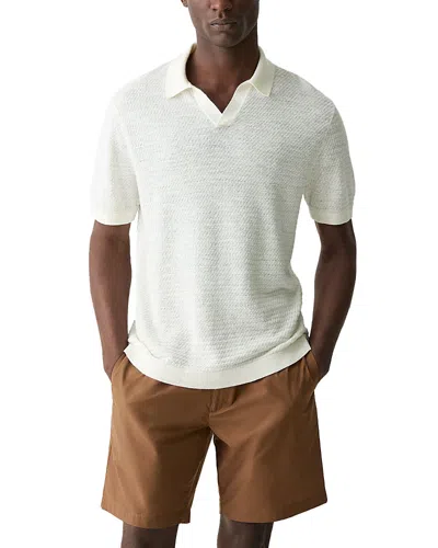 THEORY BRENAN LINEN POLO SHIRT