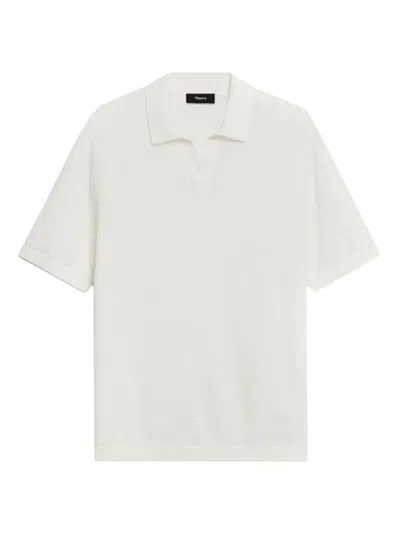 Theory Brenan Polo Shirt In White