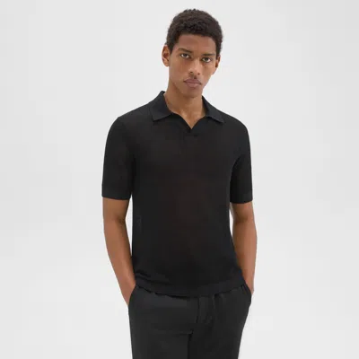 Theory Brenan Polo Shirt In Cotton In Black