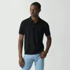 Theory Brenan Polo Shirt In Light Bilen In Black