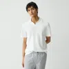 Theory Brenan Polo Shirt In Light Bilen In White