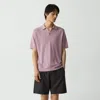 Theory Brenan Polo Shirt In Pacific Linen In Purple