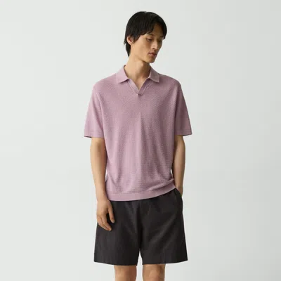 Theory Brenan Polo Shirt In Pacific Linen