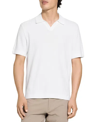 Theory Brenan Johnny Collar Polo In White