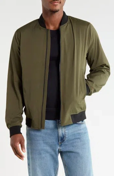Theory Brenton Bomber Jacket In Green