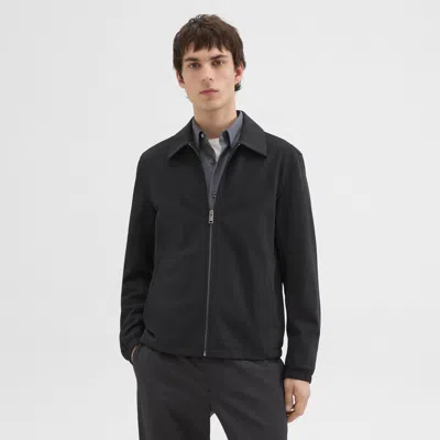 Theory Brody Jacket In Precision Ponte In Black